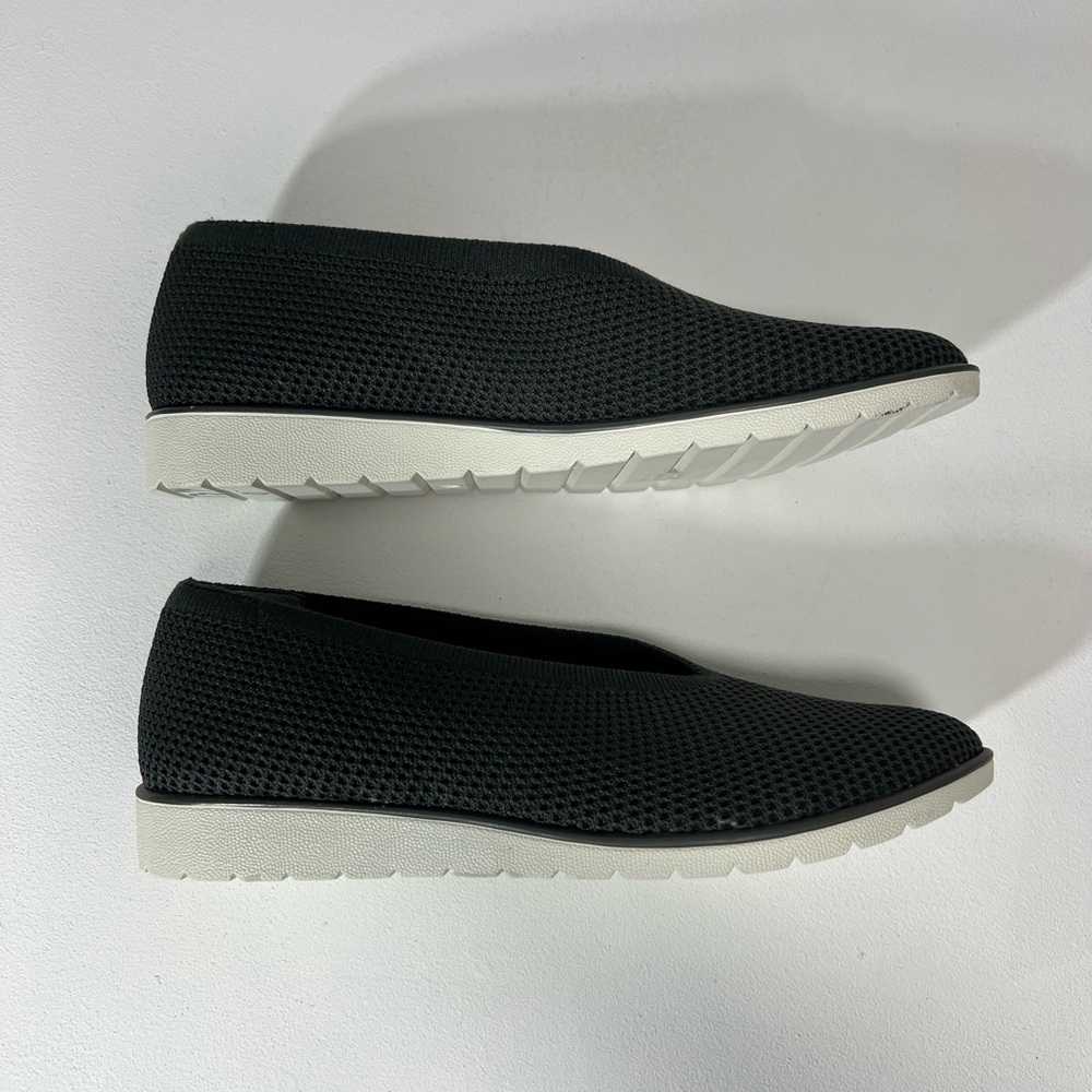 Eileen Fisher The Heaven Stretch Wedge Slip-On Shoes Flats Graphite Weaved 9.5 - Picture 7 of 13